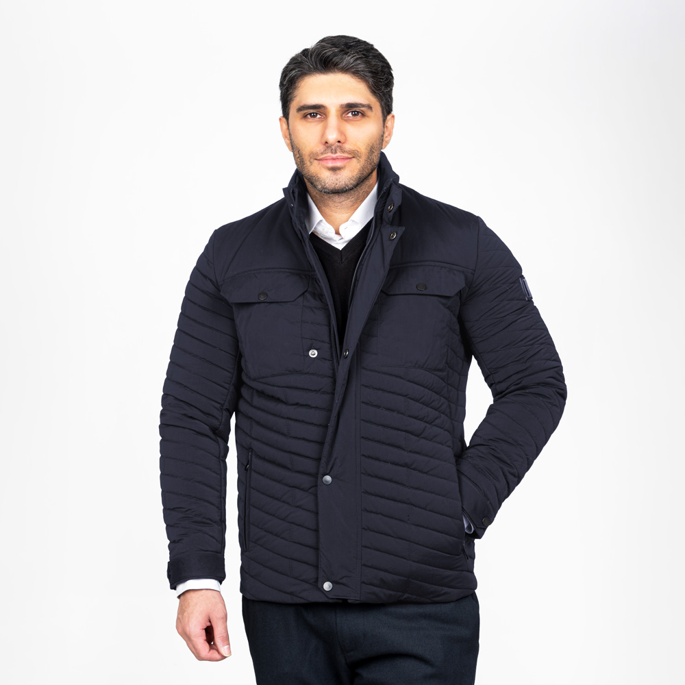کاپشن بهاری دو جیب قاپک دار Kapitone
