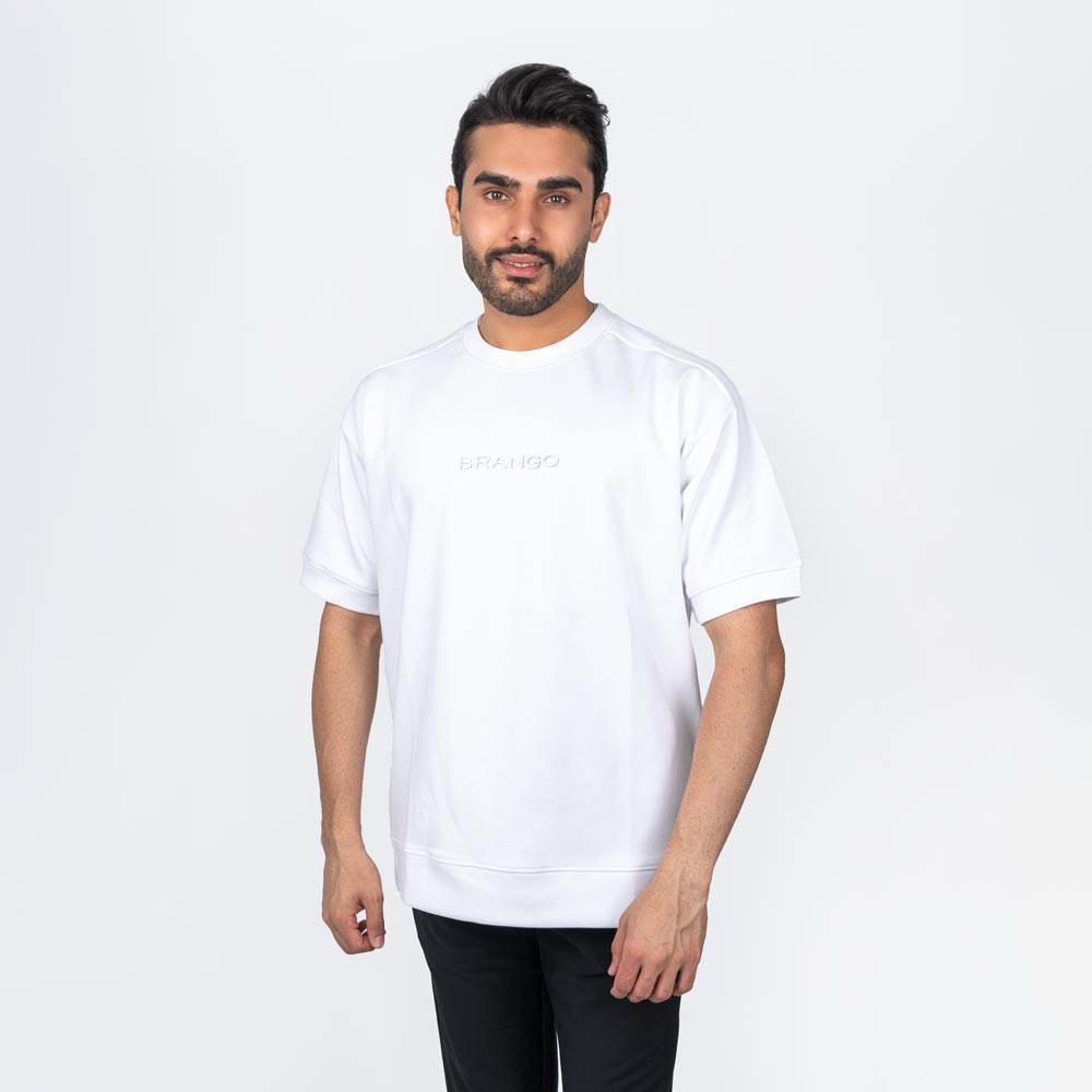 تیشرت یقه گرد رگلان