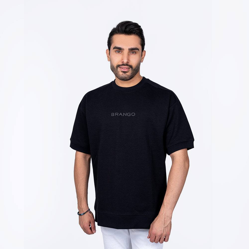 تیشرت یقه گرد رگلان